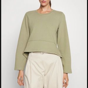 Proenza Schouler White Label Ruffled Hem Sweatshirt